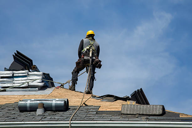 Professional Gutter Installation technician working in Terre Hill, PA
